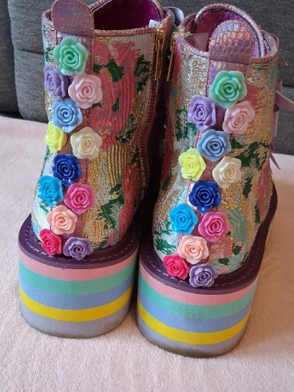LAND OF DREAMS Platform Boot, Size 11 (42) Irregular Choice